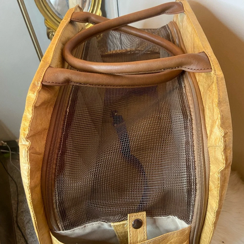 Funny Fuzzy pet carrier!